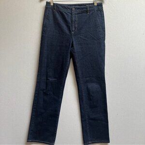 Lauren Ralph Lauren Black Label High Waisted Straight Leg Denim Jeans Sz 4 31"